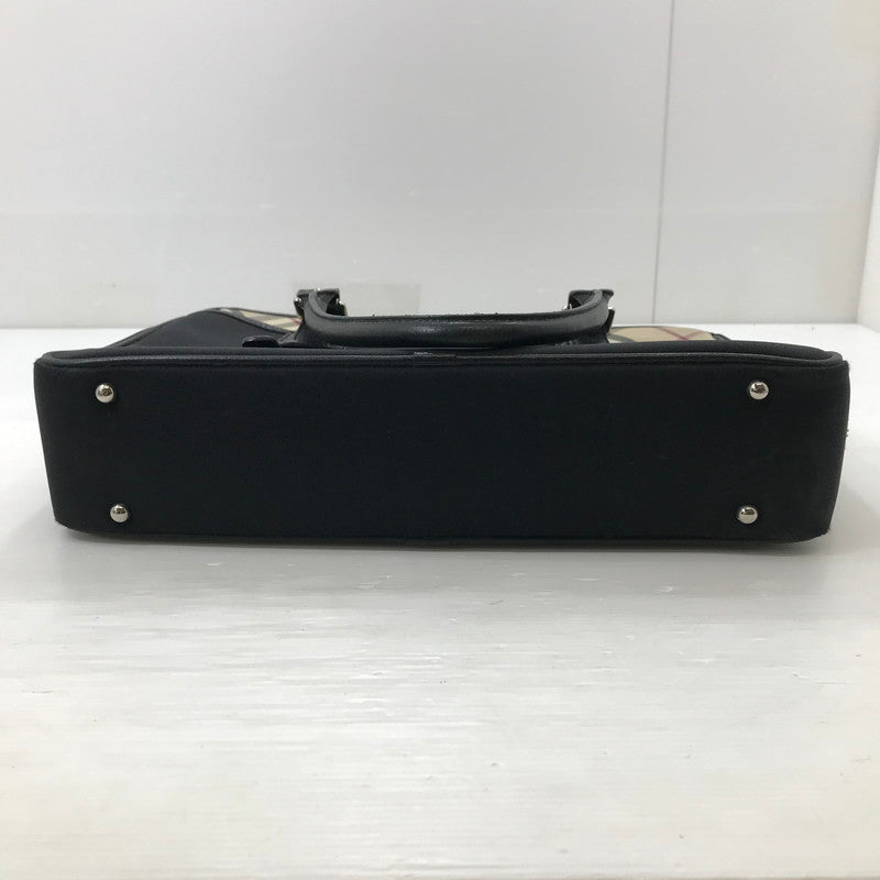 【中古品】【レディース】 BURBERRY バーバリー NOVA CHECK TOTE BAG ノバチェック トートバッグ ハンドバッグ カバン 180-250913-na-18-tag カラー：ブラック 万代Net店