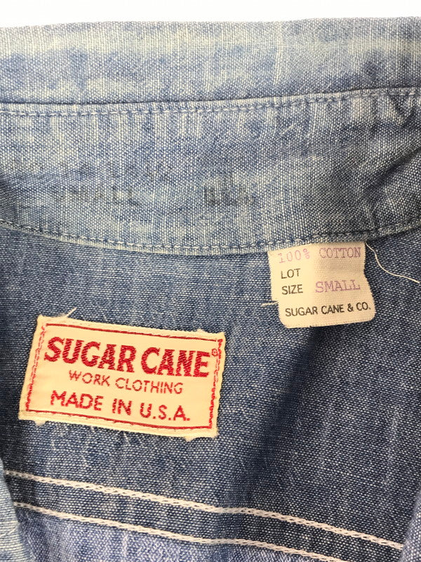 【中古品】【メンズ】 USA製 LS CHAMBRAY WORK SHIRT アメリカ製 ロングスリーブ シャンブレー ワークシャツ 長袖 トップス 145-250822-ki-03-tag サイズ：S カラー：ブルー 万代Net店