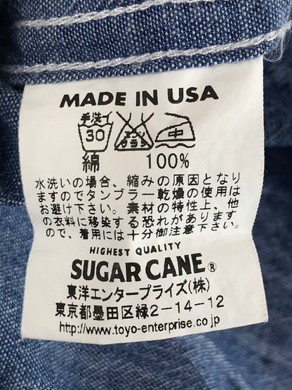 【中古品】【メンズ】 USA製 LS CHAMBRAY WORK SHIRT アメリカ製 ロングスリーブ シャンブレー ワークシャツ 長袖 トップス 145-250822-ki-03-tag サイズ：S カラー：ブルー 万代Net店