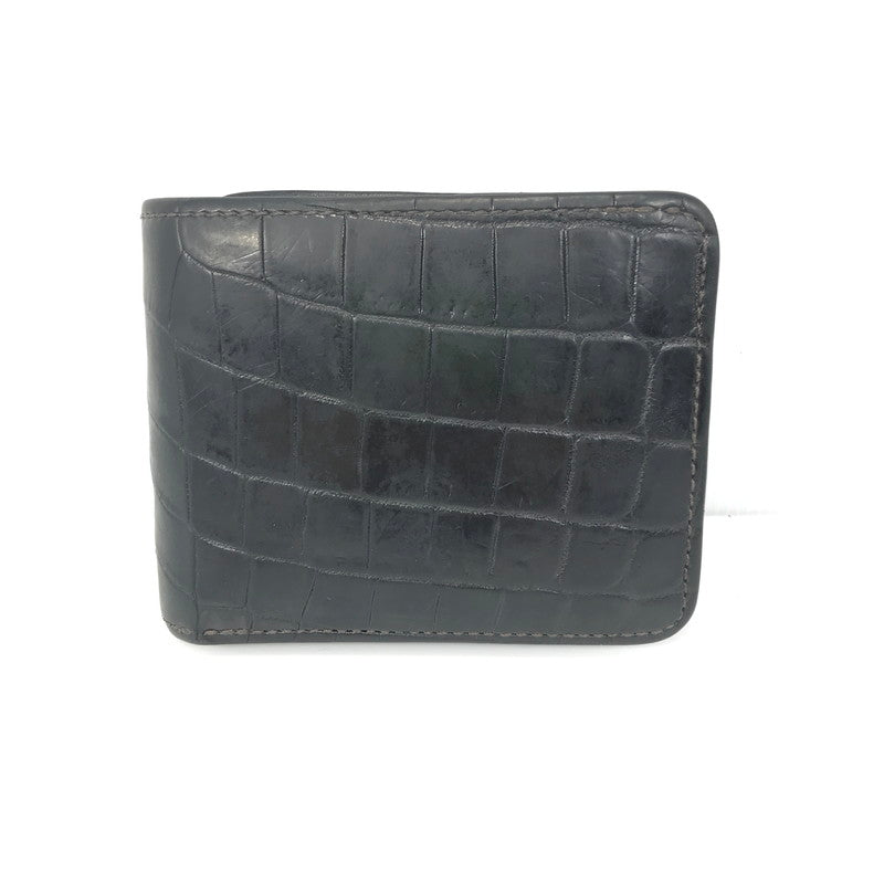 【中古品】【メンズ】 WILDSWANS ワイルドスワンズ WALLET ウォレット 二つ折り 財布 200-250822-yy-03-tag カラー：ブラック 万代Net店