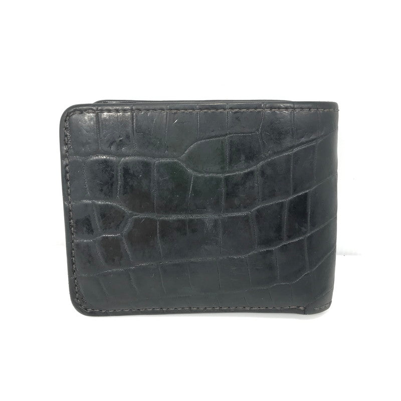 【中古品】【メンズ】 WILDSWANS ワイルドスワンズ WALLET ウォレット 二つ折り 財布 200-250822-yy-03-tag カラー：ブラック 万代Net店