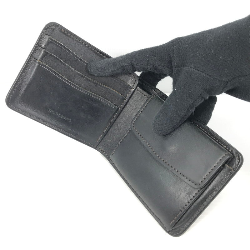 【中古品】【メンズ】 WILDSWANS ワイルドスワンズ WALLET ウォレット 二つ折り 財布 200-250822-yy-03-tag カラー：ブラック 万代Net店