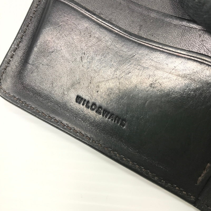 【中古品】【メンズ】 WILDSWANS ワイルドスワンズ WALLET ウォレット 二つ折り 財布 200-250822-yy-03-tag カラー：ブラック 万代Net店