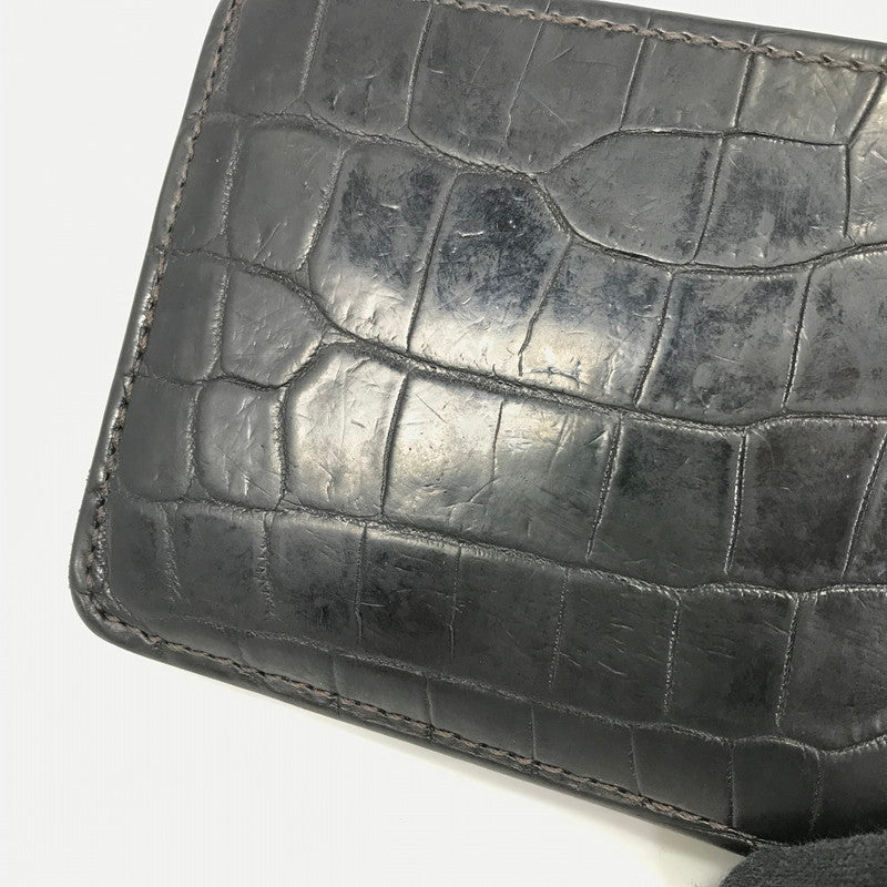 【中古品】【メンズ】 WILDSWANS ワイルドスワンズ WALLET ウォレット 二つ折り 財布 200-250822-yy-03-tag カラー：ブラック 万代Net店