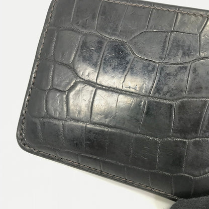 【中古品】【メンズ】 WILDSWANS ワイルドスワンズ WALLET ウォレット 二つ折り 財布 200-250822-yy-03-tag カラー：ブラック 万代Net店
