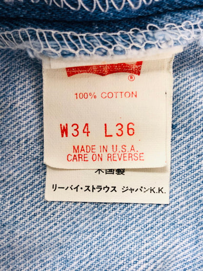 【中古品】【メンズ】 LEVI'S リーバイス DENIM PANTS 501 デニム パンツ 刻印552 93年製 ジーンズ ボトムス 157-260702-rt-08-tag サイズ：W34 カラー：インディゴ 万代Net店
