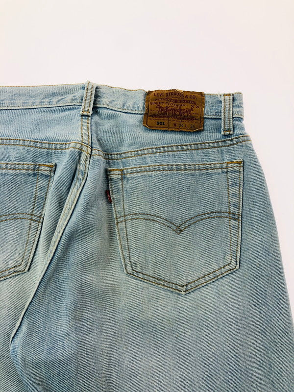 【中古品】【メンズ】 LEVI'S リーバイス DENIM PANTS 501 デニム パンツ 刻印552 93年製 ジーンズ ボトムス 157-260702-rt-08-tag サイズ：W34 カラー：インディゴ 万代Net店