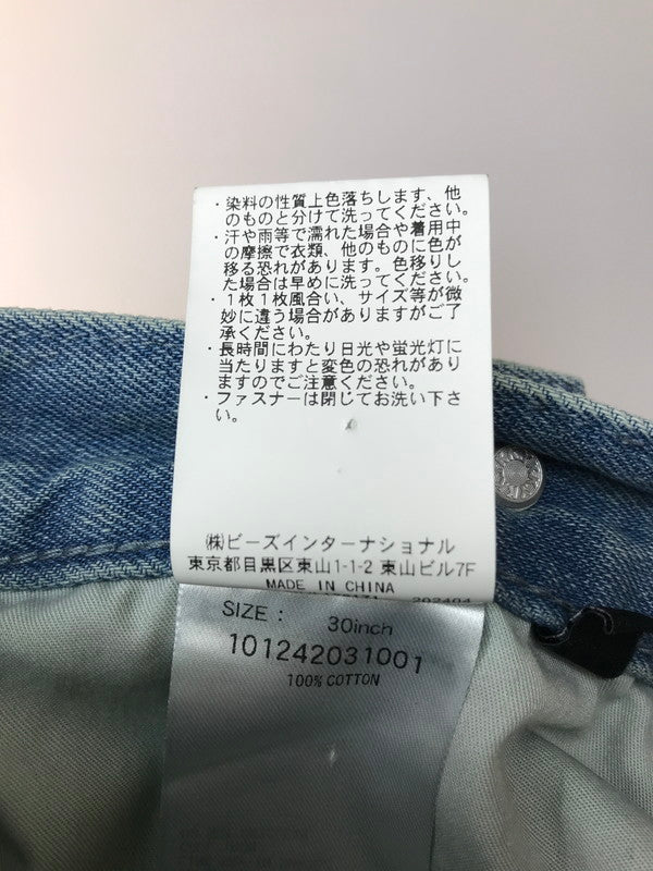 【中古品】【メンズ】 BAGGY DENIM PANTS 101242031001 バギーデニム パンツ ジーンズ ボトムス 153-250904-rt-13-tag サイズ：30 カラー：ライトインディゴ 万代Net店