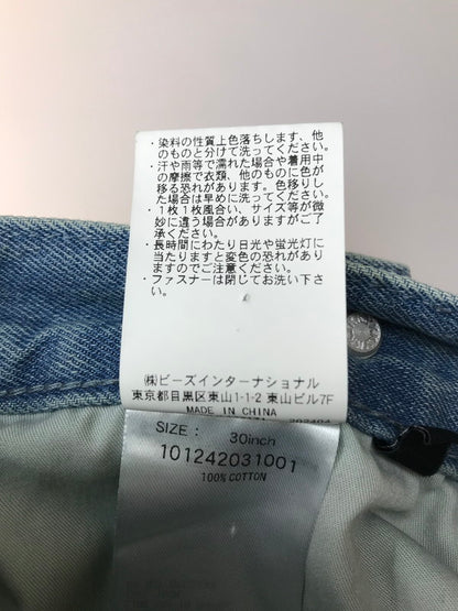 【中古品】【メンズ】 BAGGY DENIM PANTS 101242031001 バギーデニム パンツ ジーンズ ボトムス 153-250904-rt-13-tag サイズ：30 カラー：ライトインディゴ 万代Net店