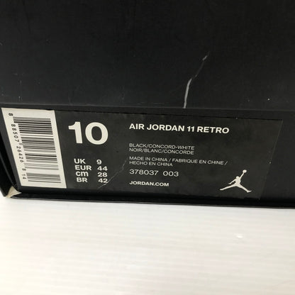 【中古品】【メンズ】 NIKE ナイキ AIR JORDAN 11 RETRO SPACE JAM (2016) 378037-003 エアジョーダン11 レトロ スペースジャム (2016) スニーカー 靴 160-250903-rt-03-tag サイズ：28cm US 10 カラー：ブラック/ホワイト・コンコード 万代Net店