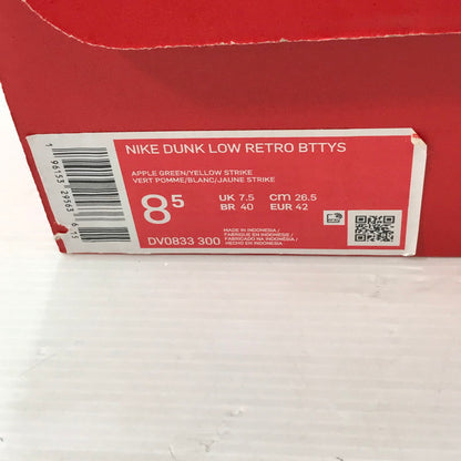 【中古品】【メンズ】 NIKE ナイキ DUNK LOW REVERSE BRAZIL DV0833-300 ダンク ロー リバースブラジル スニーカー 靴 160-250903-rt-10-tag サイズ：26.5cm US 8.5 カラー：アップルグリーン/イエローストライク 万代Net店