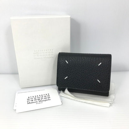 【中古美品】【メンズ】 Maison Margiela メゾンマルジェラ グレインレザー スリーフォールドウォレット SA3UI0010 三つ折り財布 ミディアムウォレット 181-250830-hi-08-tag カラー：ブラック 万代Net店