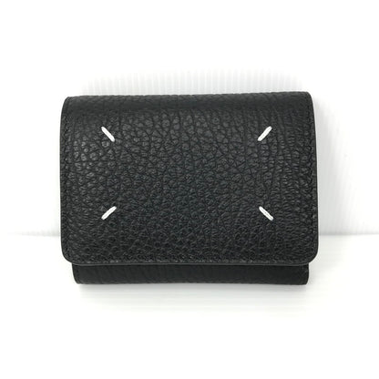 【中古美品】【メンズ】 Maison Margiela メゾンマルジェラ グレインレザー スリーフォールドウォレット SA3UI0010 三つ折り財布 ミディアムウォレット 181-250830-hi-08-tag カラー：ブラック 万代Net店