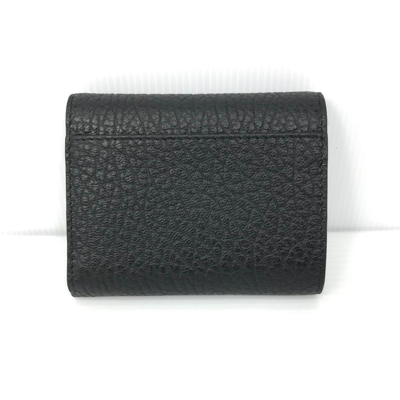 【中古美品】【メンズ】 Maison Margiela メゾンマルジェラ グレインレザー スリーフォールドウォレット SA3UI0010 三つ折り財布 ミディアムウォレット 181-250830-hi-08-tag カラー：ブラック 万代Net店