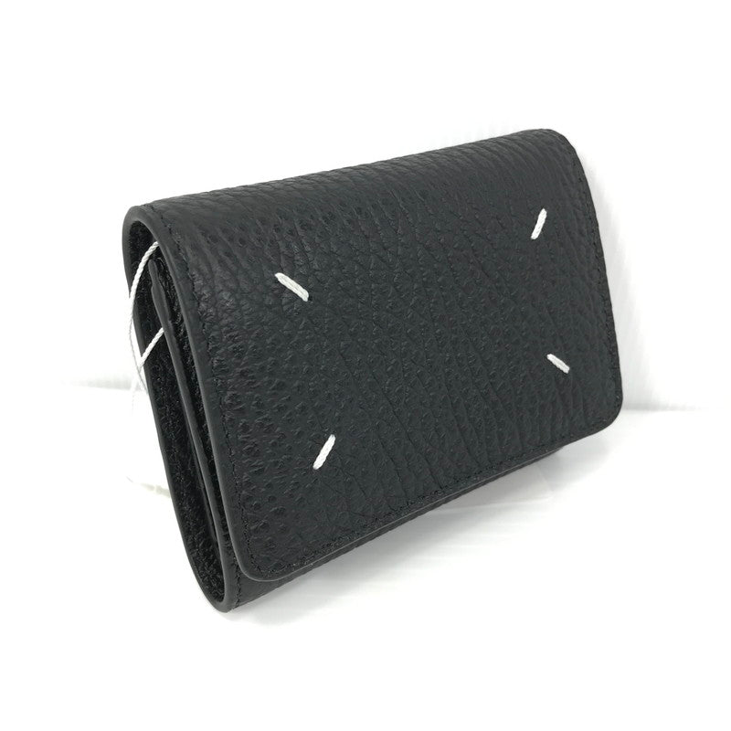 【中古美品】【メンズ】 Maison Margiela メゾンマルジェラ グレインレザー スリーフォールドウォレット SA3UI0010 三つ折り財布 ミディアムウォレット 181-250830-hi-08-tag カラー：ブラック 万代Net店