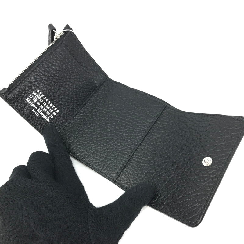 【中古美品】【メンズ】 Maison Margiela メゾンマルジェラ グレインレザー スリーフォールドウォレット SA3UI0010 三つ折り財布 ミディアムウォレット 181-250830-hi-08-tag カラー：ブラック 万代Net店