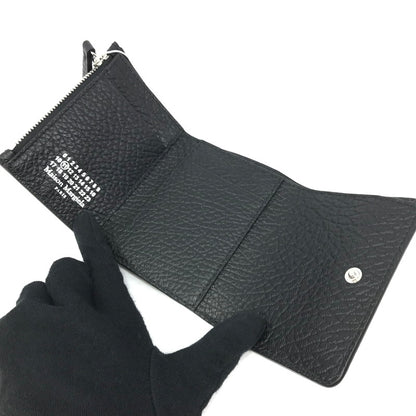 【中古美品】【メンズ】 Maison Margiela メゾンマルジェラ グレインレザー スリーフォールドウォレット SA3UI0010 三つ折り財布 ミディアムウォレット 181-250830-hi-08-tag カラー：ブラック 万代Net店