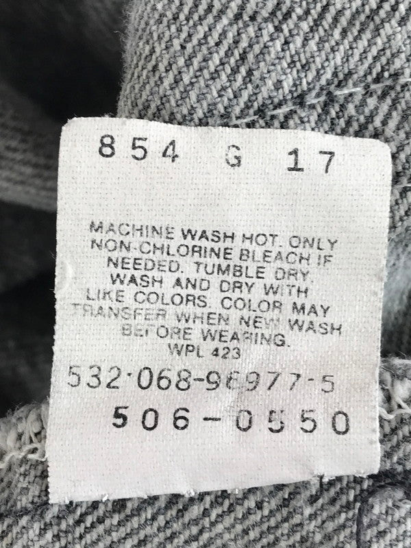 【中古品】【メンズ】 506 80's CHEMICAL WASH BLACK DENIM PANTS 刻印532 先染め ケミカルウォッシュ ブラック デニムパンツ ボトムス 157-250830-rt-14-tag サイズ：W29L30 カラー：ブラック 万代Net店