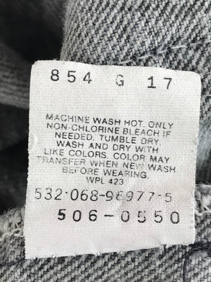 【中古品】【メンズ】 506 80's CHEMICAL WASH BLACK DENIM PANTS 刻印532 先染め ケミカルウォッシュ ブラック デニムパンツ ボトムス 157-250830-rt-14-tag サイズ：W29L30 カラー：ブラック 万代Net店