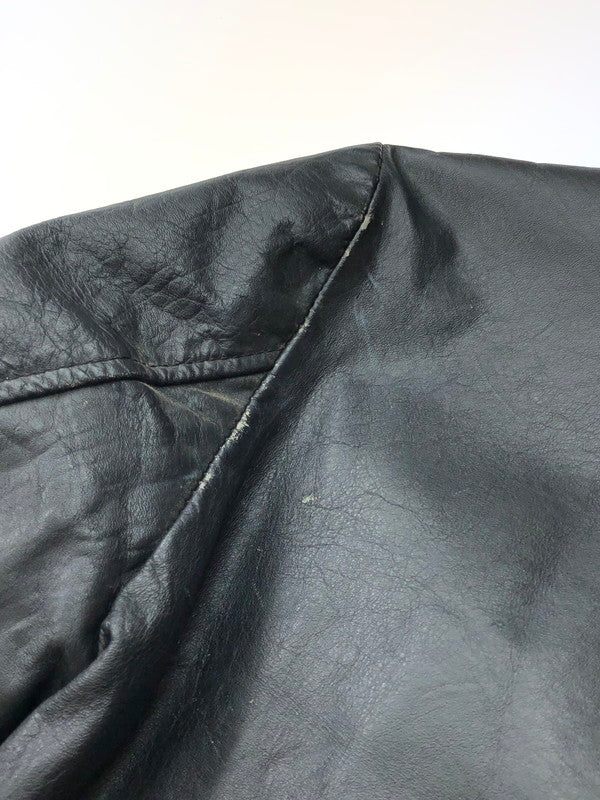 【現状渡し品】【メンズ】 EXCELLED エクセルド 70~80’s USA製 DOUBLE RIDERS LEATHER JACKET 70～80年代 USA製 ダブルライダースレザージャケット アウター ヴィンテージ 146-250821-rt-10-tag サイズ：14 カラー：ブラック 万代Net店