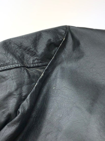 【現状渡し品】【メンズ】 EXCELLED エクセルド 70~80’s USA製 DOUBLE RIDERS LEATHER JACKET 70～80年代 USA製 ダブルライダースレザージャケット アウター ヴィンテージ 146-250821-rt-10-tag サイズ：14 カラー：ブラック 万代Net店