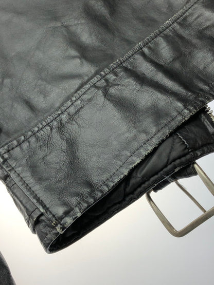 【現状渡し品】【メンズ】 EXCELLED エクセルド 70~80’s USA製 DOUBLE RIDERS LEATHER JACKET 70～80年代 USA製 ダブルライダースレザージャケット アウター ヴィンテージ 146-250821-rt-10-tag サイズ：14 カラー：ブラック 万代Net店