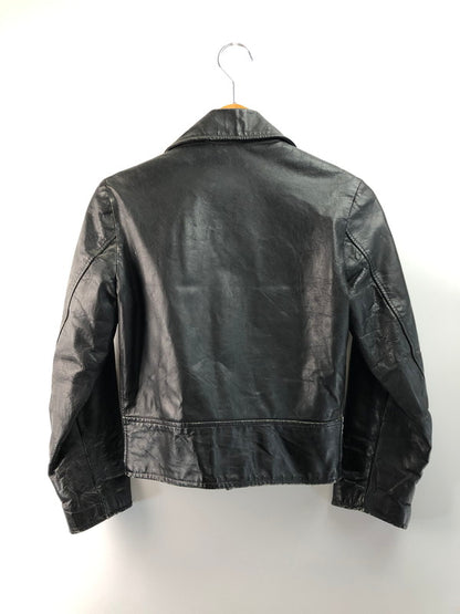 【現状渡し品】【メンズ】 EXCELLED エクセルド 70~80’s USA製 DOUBLE RIDERS LEATHER JACKET 70～80年代 USA製 ダブルライダースレザージャケット アウター ヴィンテージ 146-250821-rt-10-tag サイズ：14 カラー：ブラック 万代Net店
