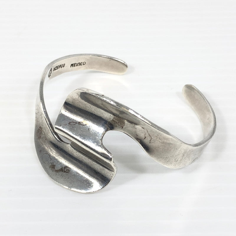 【中古品】【メンズ】 SV925 MEXICAN SILVER CUFF BANGLE シルバー925 メキシカン シルバー カフバングル アクセサリー 191-250827-hi-08-tag カラー：シルバー 万代Net店