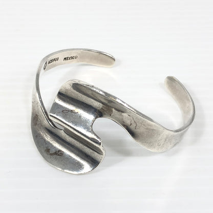 【中古品】【メンズ】 SV925 MEXICAN SILVER CUFF BANGLE シルバー925 メキシカン シルバー カフバングル アクセサリー 191-250827-hi-08-tag カラー：シルバー 万代Net店