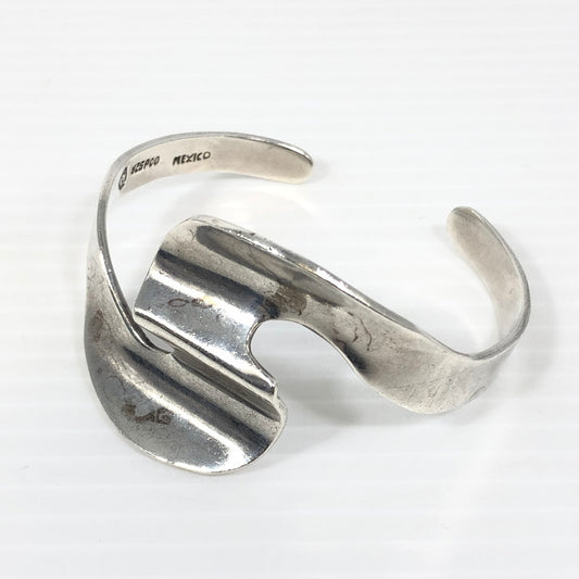 【中古品】【メンズ】 SV925 MEXICAN SILVER CUFF BANGLE シルバー925 メキシカン シルバー カフバングル アクセサリー 191-250827-hi-08-tag カラー：シルバー 万代Net店