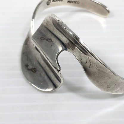 【中古品】【メンズ】 SV925 MEXICAN SILVER CUFF BANGLE シルバー925 メキシカン シルバー カフバングル アクセサリー 191-250827-hi-08-tag カラー：シルバー 万代Net店
