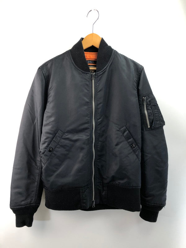 【中古品】【メンズ】 ALPHA アルファ × RAGE BLUE レイジブルー 別注 コラボ MA-1 FLIGHT JACKET RB030006AT フライトジャケット アウター 145-250821-rt-09-tag サイズ：M カラー：ブラック 万代Net店