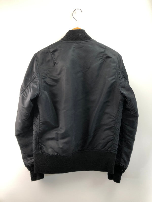 【中古品】【メンズ】 ALPHA アルファ × RAGE BLUE レイジブルー 別注 コラボ MA-1 FLIGHT JACKET RB030006AT フライトジャケット アウター 145-250821-rt-09-tag サイズ：M カラー：ブラック 万代Net店