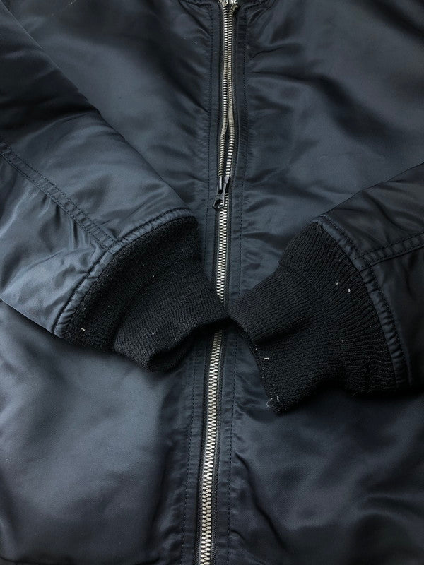 【中古品】【メンズ】 ALPHA アルファ × RAGE BLUE レイジブルー 別注 コラボ MA-1 FLIGHT JACKET RB030006AT フライトジャケット アウター 145-250821-rt-09-tag サイズ：M カラー：ブラック 万代Net店