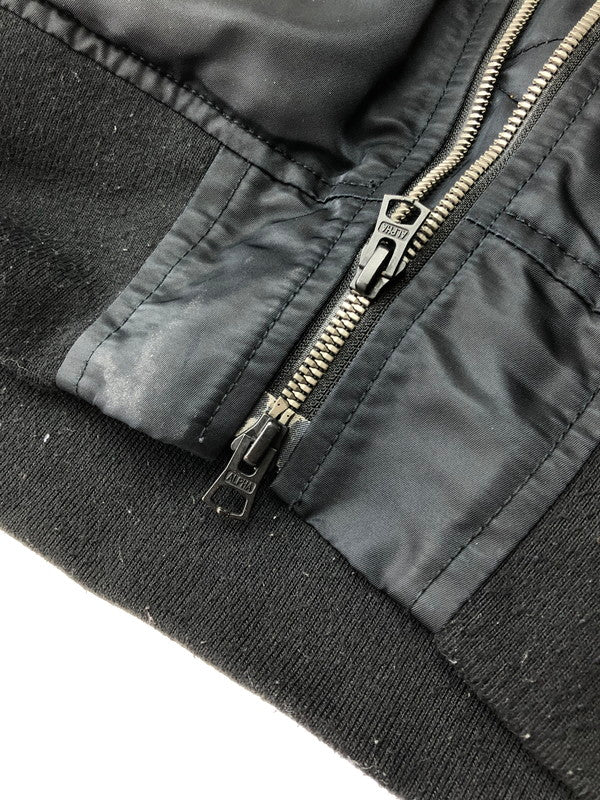 【中古品】【メンズ】 ALPHA アルファ × RAGE BLUE レイジブルー 別注 コラボ MA-1 FLIGHT JACKET RB030006AT フライトジャケット アウター 145-250821-rt-09-tag サイズ：M カラー：ブラック 万代Net店