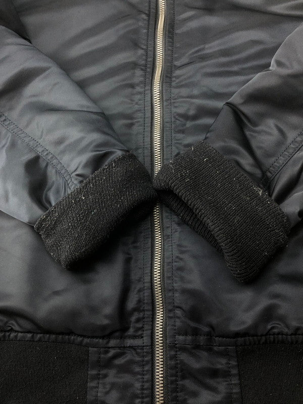 【中古品】【メンズ】 ALPHA アルファ × RAGE BLUE レイジブルー 別注 コラボ MA-1 FLIGHT JACKET RB030006AT フライトジャケット アウター 145-250821-rt-09-tag サイズ：M カラー：ブラック 万代Net店