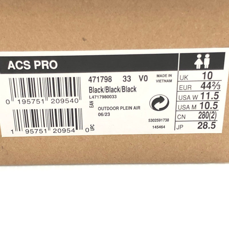 【中古品】【メンズ】 SALOMON サロモン ACS PRO ADVANCED 471798 エーシーエス プロ アドバンスド スニーカー 靴 162-250828-rt-16-tag サイズ：28.5cm US 10.5 カラー：ブラック 万代Net店