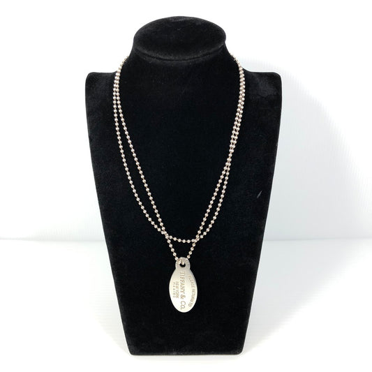 【中古品】【レディース】 TIFFANY&Co. ティファニー RETURN TO TIFFANY リターントゥ ティファニー オーバルタグ ネックレス ペンダント アクセサリー 182-250827-hi-01-tag カラー：シルバー 万代Net店