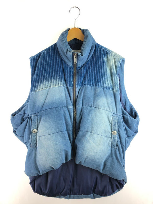 【中古品】【メンズ】 RE:ROOM リルーム VINTAGE DOWN VEST REJ035 ヴィンテージ ダウンベスト アウター 140-250909-na-04-tag サイズ：M カラー：ライトインディゴ 万代Net店