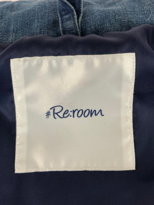 【中古品】【メンズ】 RE:ROOM リルーム VINTAGE DOWN VEST REJ035 ヴィンテージ ダウンベスト アウター 140-250909-na-04-tag サイズ：M カラー：ライトインディゴ 万代Net店