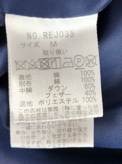 【中古品】【メンズ】 RE:ROOM リルーム VINTAGE DOWN VEST REJ035 ヴィンテージ ダウンベスト アウター 140-250909-na-04-tag サイズ：M カラー：ライトインディゴ 万代Net店