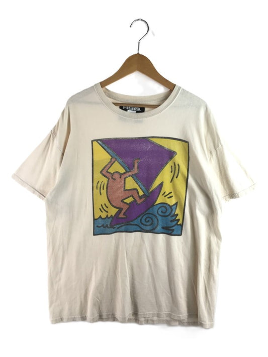 【中古品】【メンズ】 KEITH HARING キース へリング RSQ S/S TEE Tシャツ 半袖シャツ 146-250830-na-06-tag サイズ：Ｌ カラー：アイボリー系 万代Net店