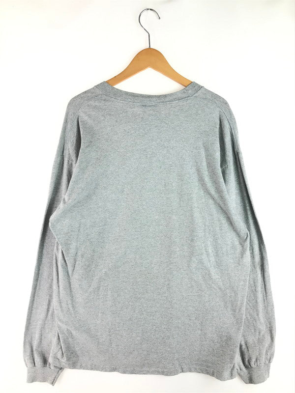 【現状渡し品】【メンズ】 DKNY JEANS ディーケーエヌワイジーンズ VINTAGE LOGO PRINT L/S T-SHIRT ヴィンテージ ロゴ プリント ロングスリーブ Tシャツ 長袖 トップス 146-250904-yy-03-tag カラー：グレー 万代Net店