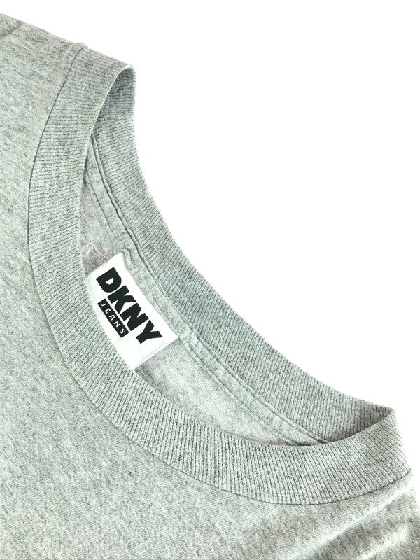【現状渡し品】【メンズ】 DKNY JEANS ディーケーエヌワイジーンズ VINTAGE LOGO PRINT L/S T-SHIRT ヴィンテージ ロゴ プリント ロングスリーブ Tシャツ 長袖 トップス 146-250904-yy-03-tag カラー：グレー 万代Net店