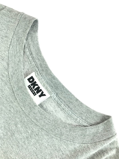 【現状渡し品】【メンズ】 DKNY JEANS ディーケーエヌワイジーンズ VINTAGE LOGO PRINT L/S T-SHIRT ヴィンテージ ロゴ プリント ロングスリーブ Tシャツ 長袖 トップス 146-250904-yy-03-tag カラー：グレー 万代Net店