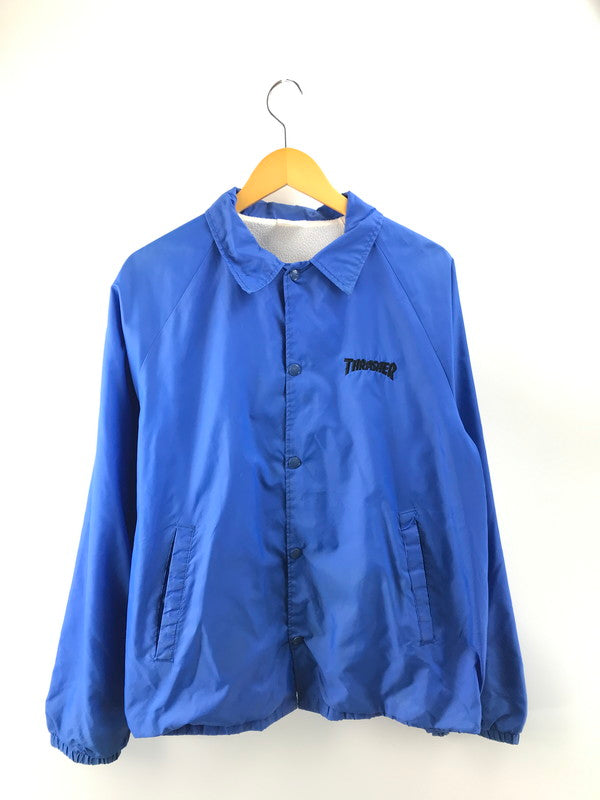 【現状渡し品】【メンズ】 VINTAGE NYLON COACH JACKET ヴィンテージ ナイロン コーチジャケット USA製 ライトアウター 142-250911-yy-25-tag サイズ：L カラー：ブルー 万代Net店