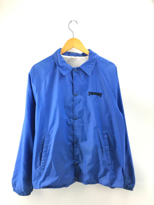 【現状渡し品】【メンズ】 VINTAGE NYLON COACH JACKET ヴィンテージ ナイロン コーチジャケット USA製 ライトアウター 142-250911-yy-25-tag サイズ：L カラー：ブルー 万代Net店