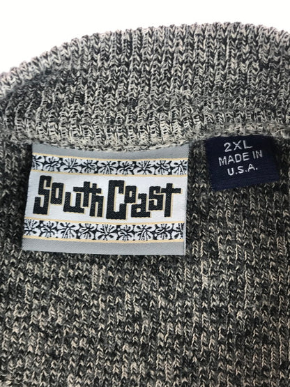 【中古品】【メンズ】 SOUTH COAST サウス コースト 90's USA CREW NECK KNIT SWEATR 90年代 USA製 クルーネック ニットセーター トップス 146-250831-rt-03-tag サイズ：2XL カラー：グレー 万代Net店