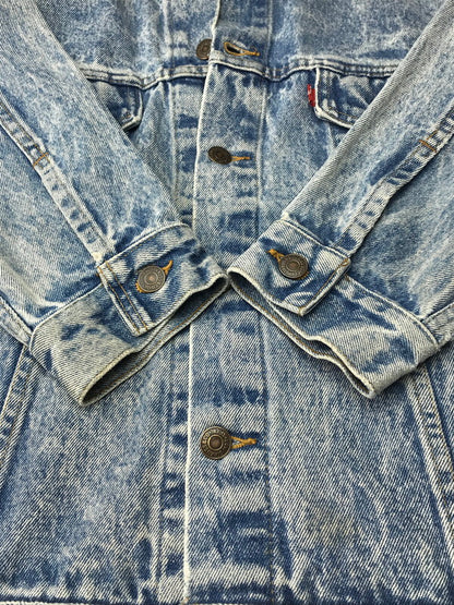 【中古品】【メンズ】 80’s～90's VINTAGE DENIMJACKET 70507 80～90年代 ヴィンテージ デニムジャケット ボタン裏刻印777 ライトアウター 146-250911-yy-26-tag サイズ：L カラー：ライトブルー 万代Net店