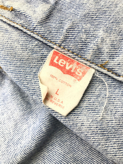 【中古品】【メンズ】 80’s～90's VINTAGE DENIMJACKET 70507 80～90年代 ヴィンテージ デニムジャケット ボタン裏刻印777 ライトアウター 146-250911-yy-26-tag サイズ：L カラー：ライトブルー 万代Net店